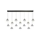 Eurofase Lighting 48940-023 Iissa 14-Lights 63W Gold and Black Mix LED Chandelier