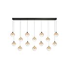 Eurofase Lighting 48940-030 Iissa 14-Lights 63W Gold and Black Mix LED Chandelier