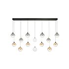 Eurofase Lighting 48940-043 Iissa 14-Lights 63W Gold and Black Mix LED Chandelier