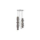 Eurofase Lighting 48960-021 Atomo 4-Lights 102W Chrome LED Chandelier