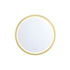 Eurofase Lighting 48976-015 Artell 59W Brushed Gold LED Mirror
