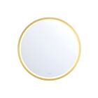 Eurofase Lighting 48977-012 Artell 81W Brushed Gold LED Mirror