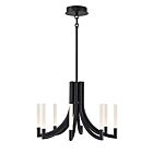 Eurofase Lighting 49010-039 Olette 8-Lights 32W Matte Black LED Chandelier