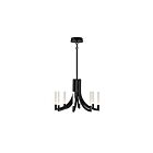 Eurofase Lighting 49010-039 Olette 8-Lights 32W Matte Black LED Chandelier