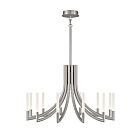 Eurofase Lighting 49011-029 Olette 12-Lights 40W Brushed Nickel LED Chandelier
