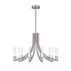 Eurofase Lighting 49011-029 Olette 12-Lights 40W Brushed Nickel LED Chandelier