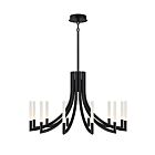 Eurofase Lighting 49011-036 Olette 12-Lights 40W Matte Black LED Chandelier