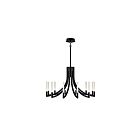 Eurofase Lighting 49011-036 Olette 12-Lights 40W Matte Black LED Chandelier
