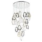 Eurofase Lighting 49238-020 Norah 33-Lights 80W Polished Nickel LED Chandelier