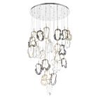 Eurofase Lighting 49238-020 Norah 33-Lights 80W Polished Nickel LED Chandelier