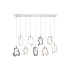 Eurofase Lighting 49239-027 Norah 13-Lights 35W Polished Nickel LED Chandelier