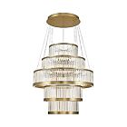 Eurofase Lighting 49350-012 Empra 5-Lights 350W Gold LED Chandelier