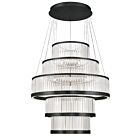 Eurofase Lighting 49350-029 Empra 5-Lights 350W Matte Black LED Chandelier