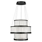 Eurofase Lighting 49351-026 Empra 3-Lights 185.1W Matte Black LED Chandelier