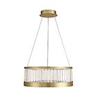 Eurofase Lighting 49353-013 Empra 1-Light 52W Gold LED Chandelier