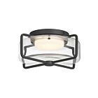 Eurofase Lighting 49906-011 Florin 1-Light 12W Sand Black LED Flush Mount