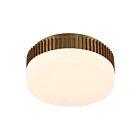 Eurofase Lighting 49913-019 Purgos 1-Light 20W Antique Brass LED Flush Mount