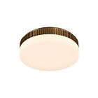 Eurofase Lighting 49914-016 Purgos 1-Light 35W Antique Brass LED Flush Mount