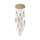 Eurofase Lighting 49920-024 Jateo 33-Lights 95.7W Gold LED Chandelier