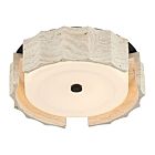 Eurofase Lighting 49927-026 Roslington 1-Light 20W Matte Black LED Semi Flush Mount
