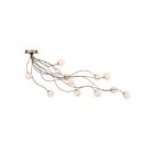 Eurofase Lighting 49950-021 Athena 12-Lights 2.83W Antique Gold LED Semi Flush Mount