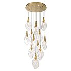 Eurofase Lighting 50102-020 Jateo 16-Lights 45.92W Gold LED Chandelier