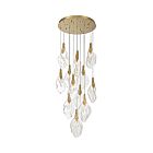 Eurofase Lighting 50102-020 Jateo 16-Lights 45.92W Gold LED Chandelier