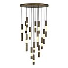 Eurofase Lighting 50119-011 Ronda 11-Lights 96.03W Weathered Brass LED Chandelier