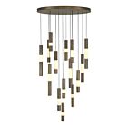 Eurofase Lighting 50119-011 Ronda 11-Lights 96.03W Weathered Brass LED Chandelier