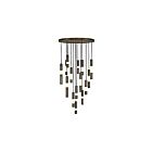 Eurofase Lighting 50119-011 Ronda 11-Lights 96.03W Weathered Brass LED Chandelier