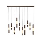 Eurofase Lighting 50121-021 Ronda 10-Lights 73.5W Harlow Bronze LED Chandelier