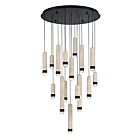 Eurofase Lighting 50130-016 Cambre 10-Lights 40W Matte Black LED Chandelier