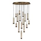 Eurofase Lighting 50130-023 Cambre 10-Lights 40W Antique Brass LED Chandelier