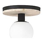 Eurofase Lighting 50187-027 Carnagie 1-Light 8W Matte Black LED Semi Flush Mount