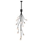 Eurofase Lighting 50256-013 Athena 13-Lights 37.96W Matte Black LED Chandelier