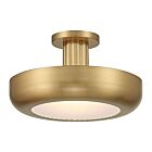 Eurofase Lighting 50389-025 Macey 1-Light 36W Antique Brass LED Semi Flush Mount