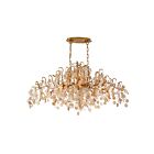 Eurofase Lighting 29061-013 CAMPOBASSO 400W Antique Gold Oval Chandelier