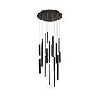 Eurofase SANTANA 31445-016 18W Black Round Chandelier