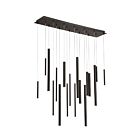 Eurofase SANTANA 31446-013 18W Black Linear Chandelier