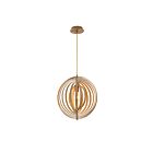 Eurofase Lighting ABRUZZO 31874-014 60W Wood Round Pendant