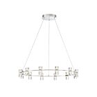 Eurofase Lighting 33725-017 NETTO 48W Chrome Round Chandelier