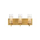 Eurofase PISTA 34134-040 3-Lights 180W Gold Vanity Light