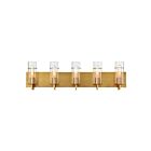 Eurofase PISTA 34136-044 5-Lights 300W Gold Vanity Light