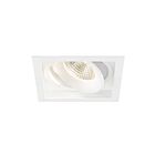 Eurofase 35138-30-02 26W 1-Light White Square Trim Gimbal Recessed