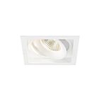 Eurofase 35138-35-02 26W 1-Light White Square Trim Gimbal Recessed