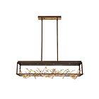 Eurofase Lighting 35642-015 AERIE 8-Light 48W Bronze LED Rectangular Chandelier