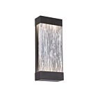 Eurofase Lighting 35892-014 Tiffany 20W Black Large Outdoor LED Wall Light