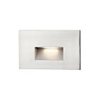 Eurofase 36046-010 2W Brushed Nickel Horizontal Recessed LED Step Light