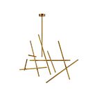 Eurofase Lighting 36251-032 CROSSROADS 18W Antique Brass Chandelier