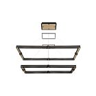 Eurofase Lighting 37061-012 ADMIRAL 134W Matte Black LED 2-Tier Rectangular Chandelier